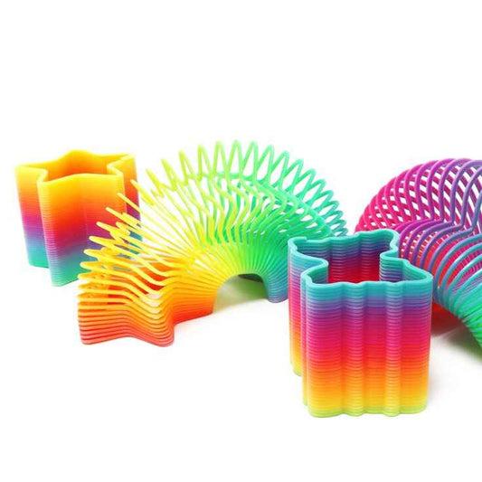 Rainbow Slinky Springs Bounce Toy For Kids