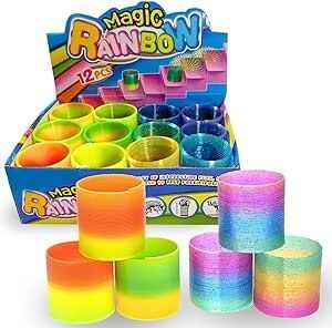 Rainbow Slinky Springs Bounce Toy For Kids