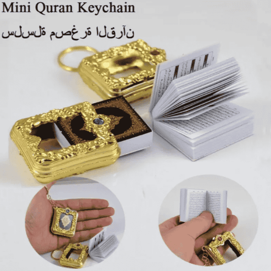 Islamic Prayer Book Keychain with QURAN PAK