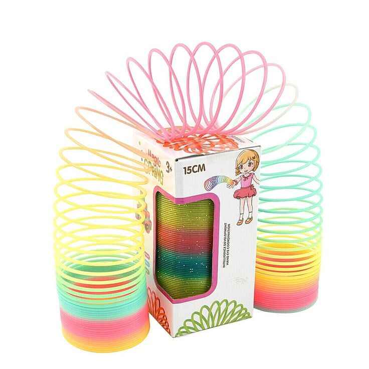 Rainbow Slinky Springs Bounce Toy For Kids